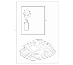 19090023009051 - Body: Map Lamp Assembly for Mercedes-Benz Image