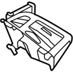 CJ5Z19893CB - Body: Louver for Ford Image