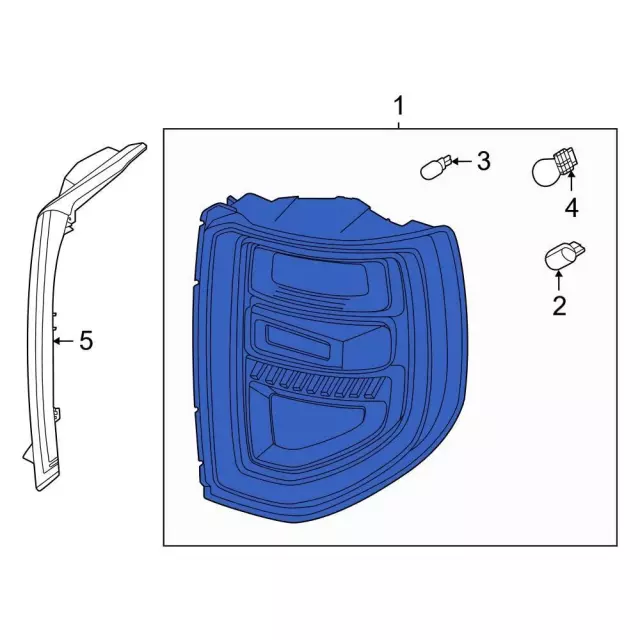 Tail Light Assembly - Ford (M1PZ-13405-B)