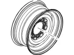 8C2Z1015DCP - : Wheel Assembly for Ford Image