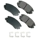 ACT924A - Brake: Akebono ProACT Ultra Premium Ceramic Disc Brake Pad Kit for AKEBONO Image