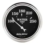 1737 - : GAUGE, WATER TEMP, 2 1/16", 250?F, ELEC, OLD TYME BLACK for AutoMeter Image