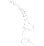 1906209801 - Cowl, Front Panel: Strut for Mercedes-Benz Image