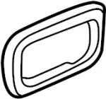 806820W008 - : Escutcheon-Inside Handle for Infiniti Image