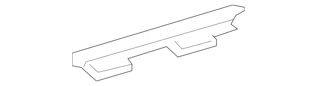 2047300524 - Rear Doors: Sealing Rail for Mercedes-Benz: C250, C300, C350 Image image
