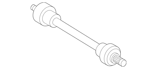 2213505102 - Rear Axle: Drive Shaft for Mercedes-Benz: CL600, CL63 AMG, S600 Image image