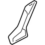 7A2Z7861348AAC - Body: Hinge Cover for Ford: Explorer Sport Trac Image