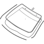 9E5Z5403100A - : Windshield for Ford: Fusion | Mercury: Milan Image