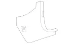 20468813068N84 - Body: Kick Panel Trim for Mercedes-Benz Image
