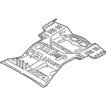 F2GZ5811218A - Body: Rear Floor Pan for Ford: Edge | Lincoln: MKX, Nautilus Image