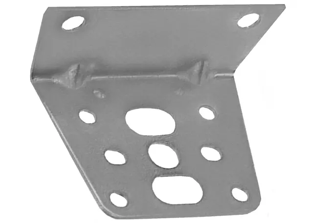 22049754 - Body: Door Lock Actuator Bracket for Buick: Electra, LeSabre, Regal, Riviera, Skyhawk | Cadillac: Brougham, Cimarron, Commercial Chassis, DeVille, Eldorado, Fleetwood, Seville | Chevrolet: Astro, Caprice, Cavalier, Corvette, El Camino, Impala, Monte Carlo | GMC: Caballero, Safari | Oldsmobile: 98, Custom Cruiser, Cutlass Calais, Cutlass Salon, Cutlass Supreme, Delta 88, Firenza, Toronado | Pontiac: Bonneville, Grand Prix, J2000 Sunbird, Parisienne, Safari, Sunbird Image