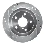 63113010L - : DFC Brake Rotor - Drilled and Slotted - Silver for DYNAMIC FRICTION Image