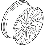JL7Z1007B - : Wheel, Alloy for Lincoln: Navigator Image