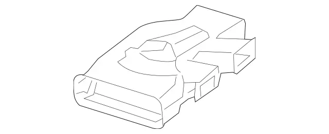1668311846 - Heating and Ventilation: Rear Duct for Mercedes-Benz: G500, G550, G580, G63 4x4 Squared AMG, G63 AMG, GL350, GL450, GL550, GL63 AMG, GLE300d, GLE350, GLE400, GLE43 AMG, GLE450 AMG, GLE550e, GLE63 AMG, GLE63 AMG S, GLS350d, GLS450, GLS550, GLS63 AMG, ML250, ML350, ML400, ML550, ML63 AMG Image image