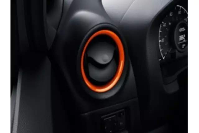 KE6003V010ORN - Interior: Air Vent Trim Rings - Orange for Nissan: Versa Image