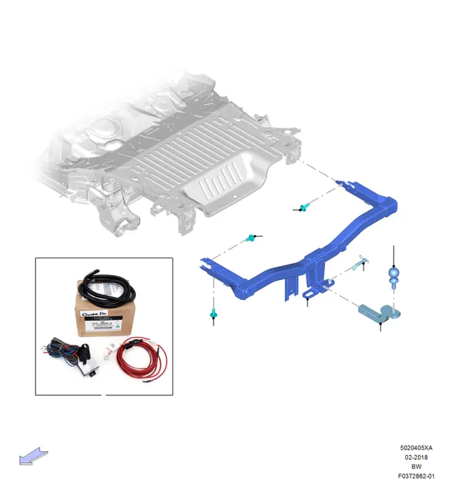 BL8Z19A282A - Body: Receiver for Ford Image