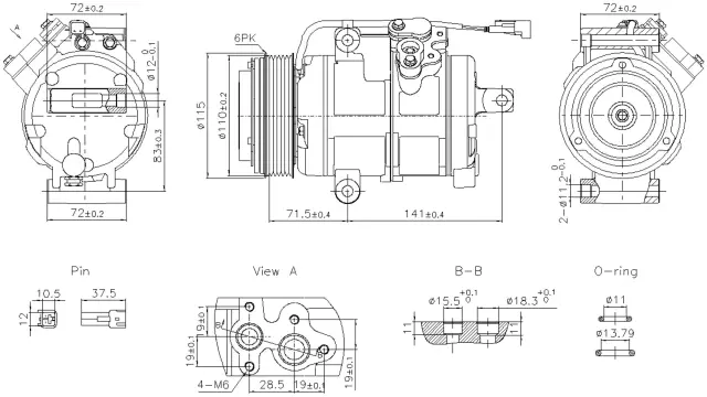 891060 - : Nissens A/C Compressor for NISSENS Image