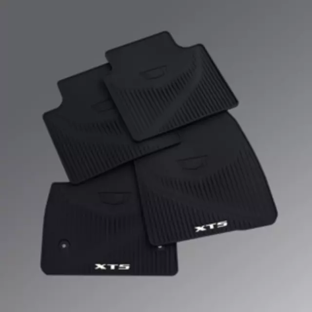 84072385 - : OEM NEW 17-21 GM Cadillac XT5 Floor Mats Premium All-Weather Jet Black 84072-385 for GM Image