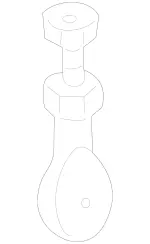 1110702421 - : Slotted Lever for Mercedes-Benz Image