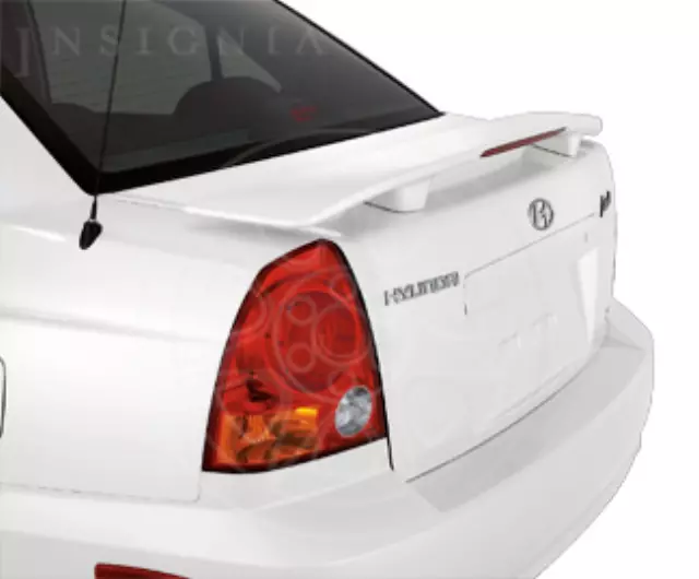 83401E100NW - Exterior: 2006-2011 Hyundai Accent - Rear Spoiler, Painted, 4 Door for Hyundai: Accent Image