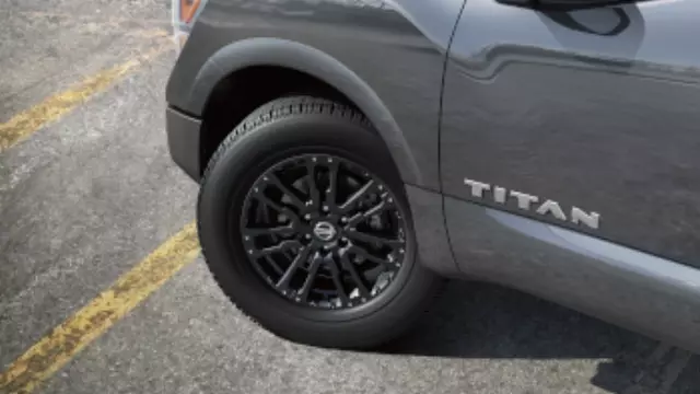 T99W19FV3J - Wheels: Wheel - 20" Black Alloy Wheel With Center Cap for Nissan: TITAN Image