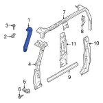 M2DZ78211A10AA - Body: Body A-Pillar for Ford: Bronco Image