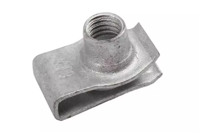 11516149 - Fuel System: Tank Shield U-Nut for Buick: Rainier | Cadillac: CT4 | Chevrolet: Silverado 1500, Silverado 2500 HD, Silverado 3500 HD, Trailblazer, Trailblazer EXT | GMC: Envoy, Envoy XL, Envoy XUV, Sierra 1500, Sierra 2500 HD, Sierra 3500 HD | Hummer: H3 | Oldsmobile: Alero, Bravada | Pontiac: G8 Image