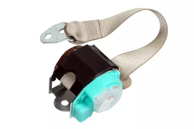 19259033 - : Light Neutral Rear Center Seat Belt with Retractor for Buick: LaCrosse, Regal | Chevrolet: Malibu, Malibu Limited Image