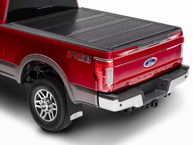 VHC3Z99501A42N - : Tonneau Cover Hard Folding By Rev for Ford: E-350 Super Duty, E-450 Super Duty, F-250 Super Duty, F-350 Super Duty, F-450 Super Duty, F-550 Super Duty Image