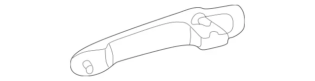 2087600270 - Front Doors: Handle for Mercedes-Benz: CLK430, E430 Image