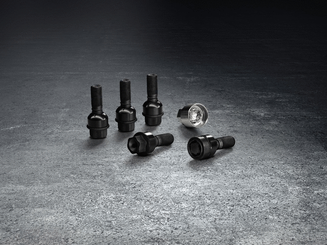 Anti-Theft Wheel Bolts, Black - Porsche (000-044-602-80)