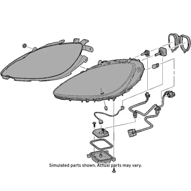 19351977 - : White Driver Side Headlamp Assembly for GM Image