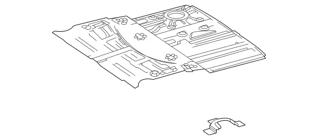 1676107102 - Substructure: Rear-End Floor for Mercedes-Benz: GLS450, GLS580, GLS63 AMG, Maybach GLS600 Image image