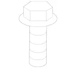 19902111 - Electrical Equipment and Instruments: Self-Tap. Hex. Head Screw for Mercedes-Benz: 180A, 180b, 220a, 350SD, A220, A35 AMG, CLA250, CLA35 AMG, CLA45 AMG, CLA45 AMG S, GLA250, GLA35 AMG, GLA45 AMG, GLB250, GLB35 AMG, Maybach S550, Maybach S560, Maybach S580, Maybach S600, Maybach S650, Maybach S680, S450, S500, S550, S550e, S560, S580, S580e, S600, S63 AMG, S63 AMG E Performance, S65 AMG Image