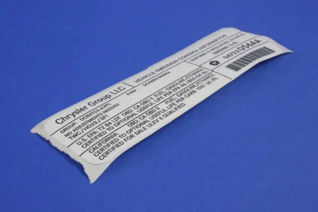 Veci Label Label - Mopar (4722056AA)