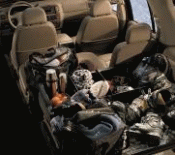 2L2Z78115A00AA - Interior: Cargo Organizer, Behind 3rd Row for Ford: Explorer | Mercury: Mountaineer Image