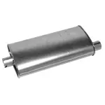 21357 - : Quiet-Flow SS Direct Fit Exhaust Muffler 2.25" Inlet (ID) 2.25" Outlet (ID) for Walker Exhaust Image