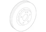 210421241264 - Brakes: Brake Disc for Mercedes-Benz: C280, SLK230 Image