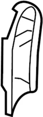 87445ZQ10C - Body: Recline Cover for INFINITI: QX56 Image