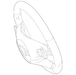 16646019189E38 - Steering: Steering Wheel for Mercedes-Benz Image