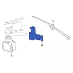 XL2Z9C736AA - Electrical: Cruise Servo Bracket for Ford: Explorer, Explorer Sport, Explorer Sport Trac, Ranger | Mercury: Mountaineer Image