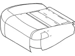 8C3Z2562901CA - : OEM NEW Ford Cover Assembly - Seat Cushion 8C3Z-2562901-CA for Ford Image
