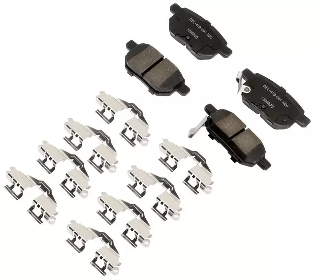 19428052 - Unclassified: Ceramic Rear Disc Brake Pad Kit with Clips for GM Image