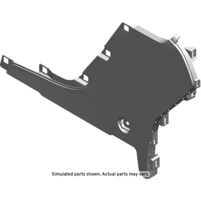 84218866 - : Jet Black Front Driver Side Floor Console Rear Trim Panel for GMC: Terrain Image