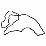 4C2Z6710AA - : Oil Pan Gasket for Ford: E-350 Club Wagon, E-350 Super Duty, E-450 Super Duty Image