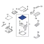 ML3Z1506024BE - Body: Storage Box Door for Ford Image