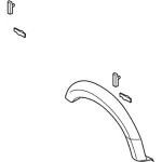 HC3Z16039CA - Body: Fender Flare for Ford Image