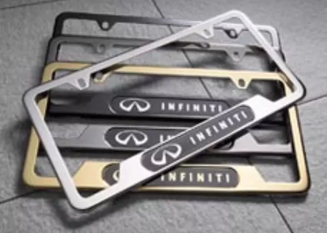 999MBAMGLD00 - Exterior: License Plate Frames - Slimline for Infiniti Image
