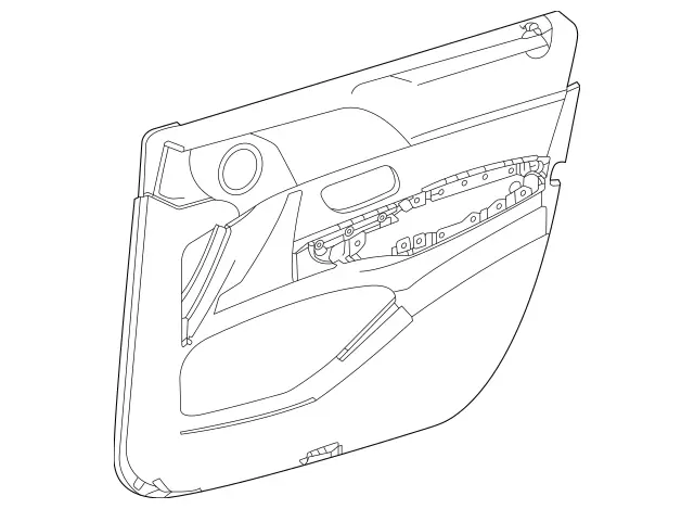 1677200307 - Special Equipment: Trim, Door for Mercedes-Benz: GLE350, GLE450, GLE450e, GLE53 AMG, GLE580, GLE63 AMG S, GLS450, GLS580, GLS63 AMG, Maybach GLS600 Image image