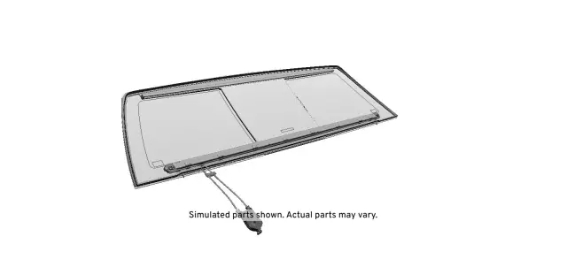 25815270 - : Rear Sliding Window for Chevrolet: Silverado 1500, Silverado 2500 HD, Silverado 3500 HD | GMC: Sierra 1500, Sierra 2500 HD, Sierra 3500 HD Image